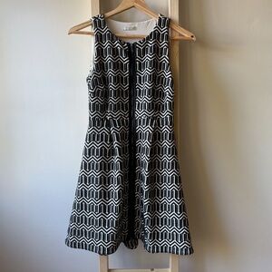 Anthropologie Front Zip Lined Pocket Dress